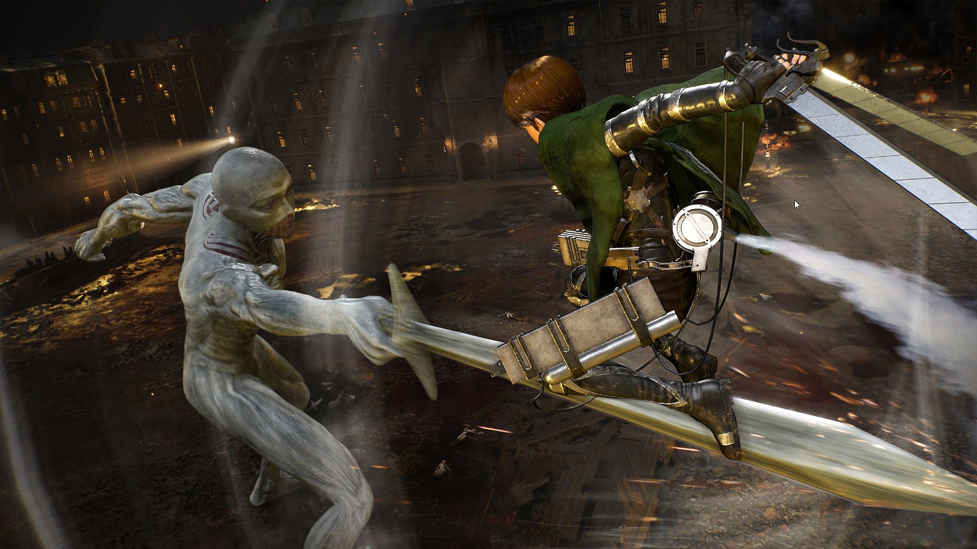 Attack on Titan 3 ODM gear combat screenshot