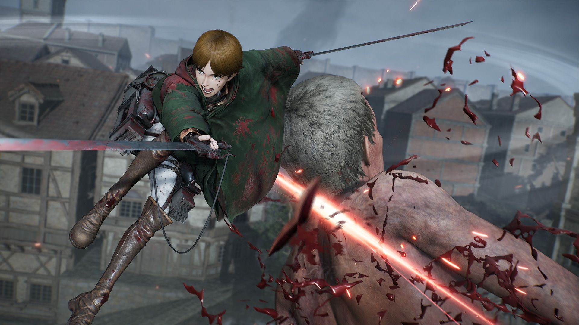 Attack on Titan 3 day-one patch — launch performance screenshot